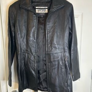 Wilsons Black Leather Jacket Classic